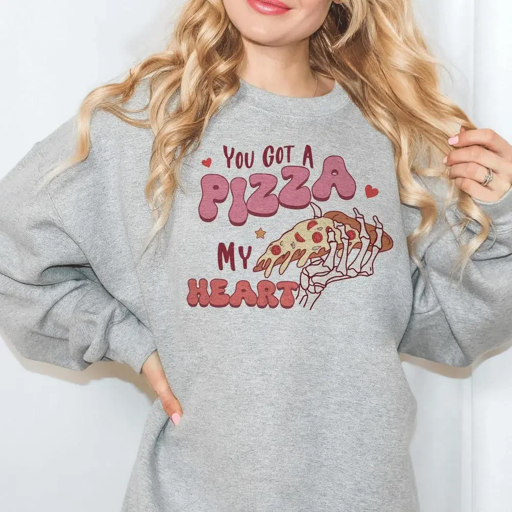 Foodie Love 'You Got a Pizza My Heart' Sweatshirt - Picture 3 of 8